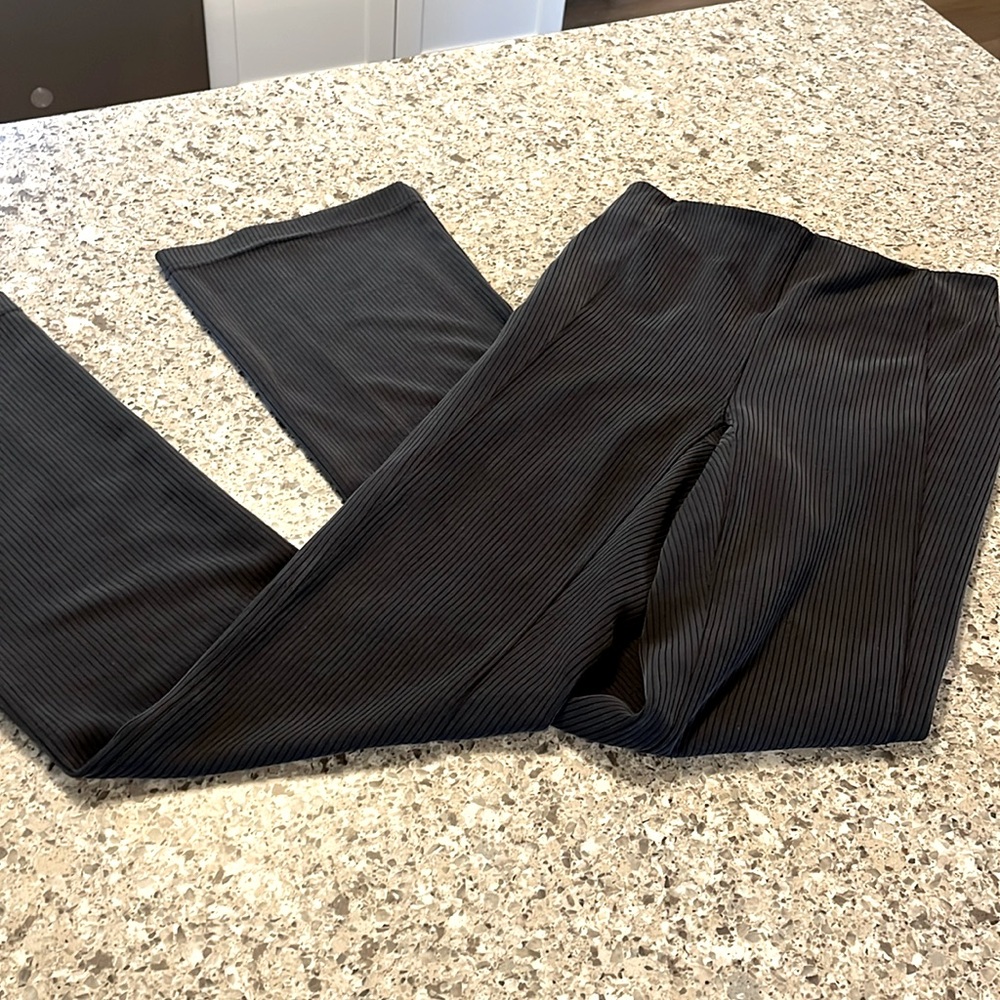 lululemon athletica Black Ribbed Boot-Cut Pants